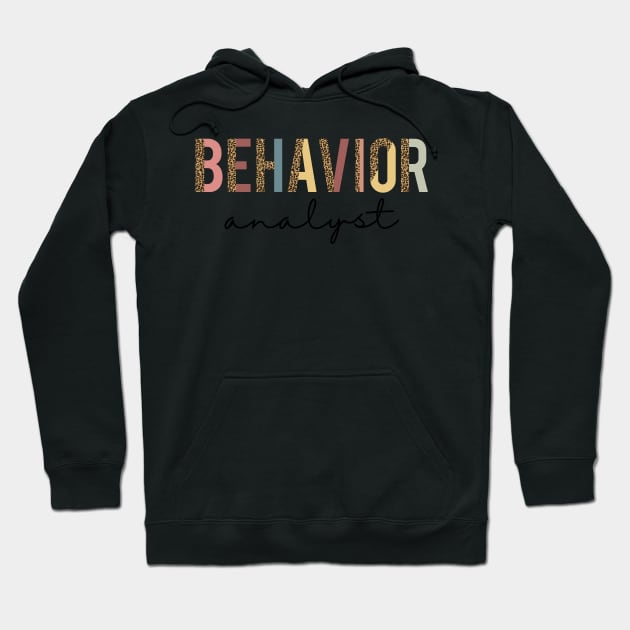 Behavior Analyst apparel or gift for every BA, BCBA or ABA Therapy student. Behavior Analyst appreciation gift Hoodie by The Mellow Cats Studio